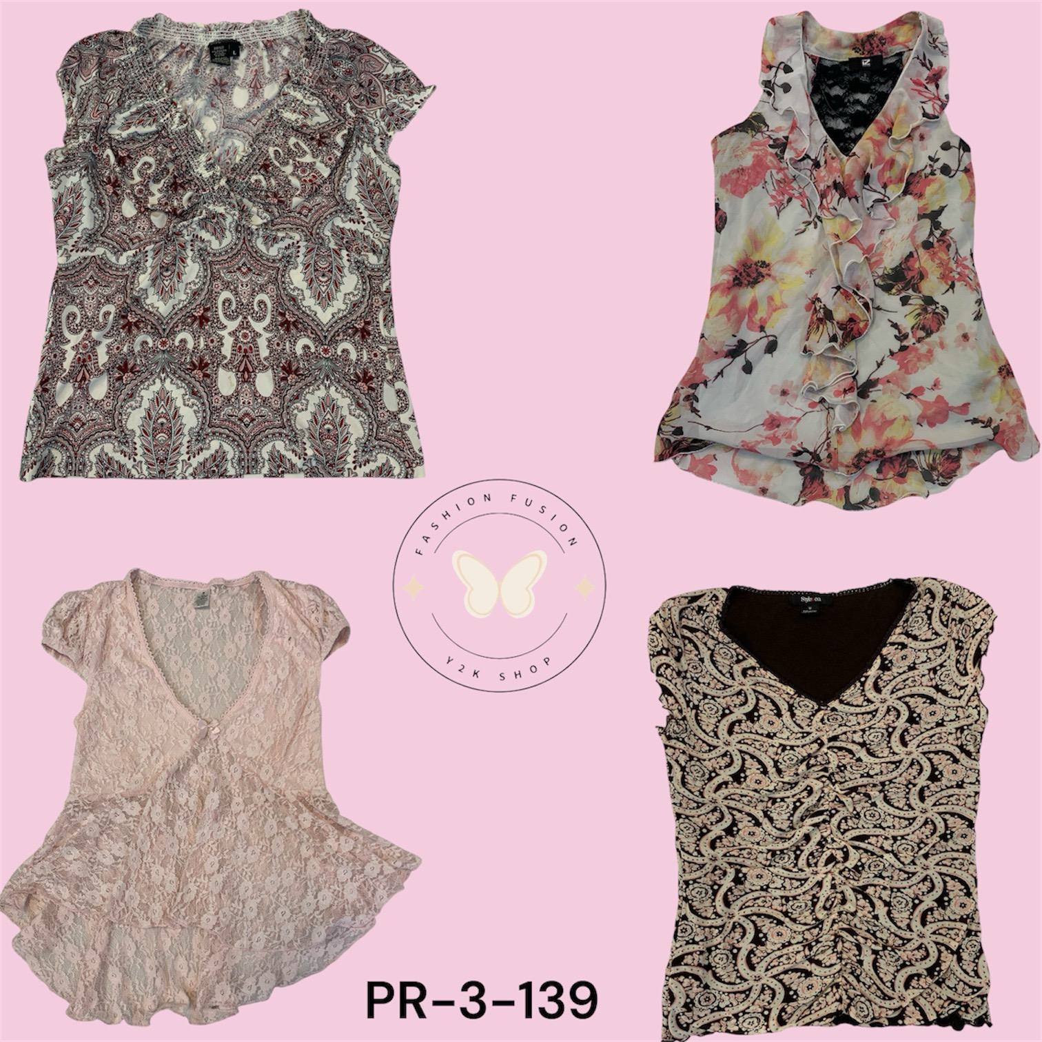 Stylish Printed Poly Blouse – Modern Women’s Fashi..