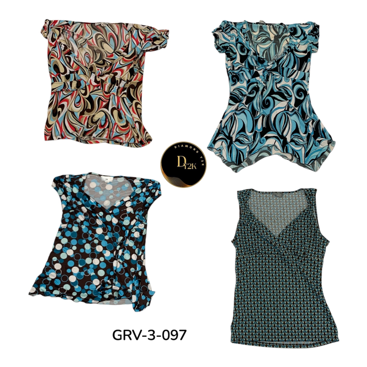 Y2K Branded Short Sleeve Blouses – Premium Vintage..