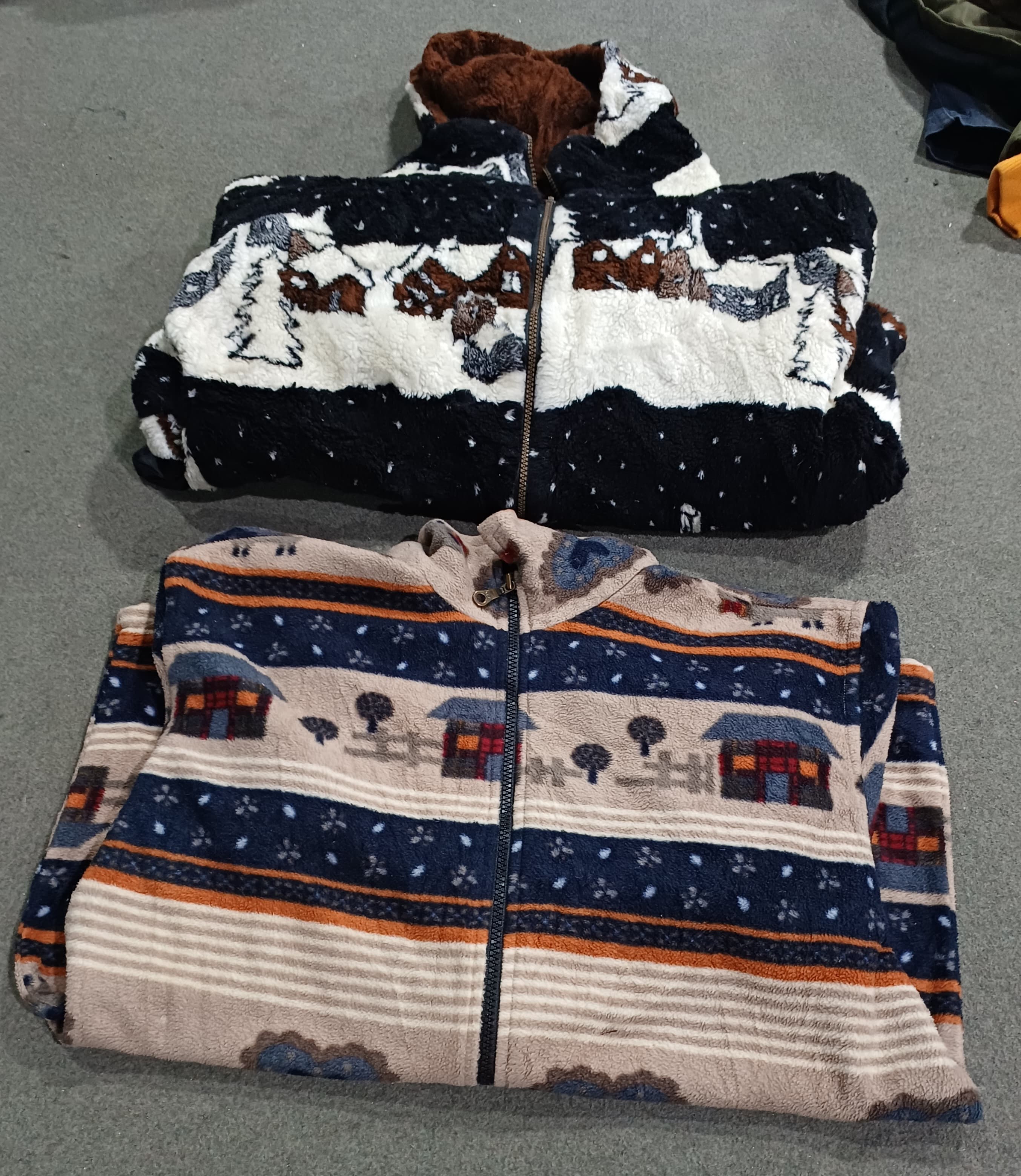 Jaqueta de Fleece com Estampa de Animal