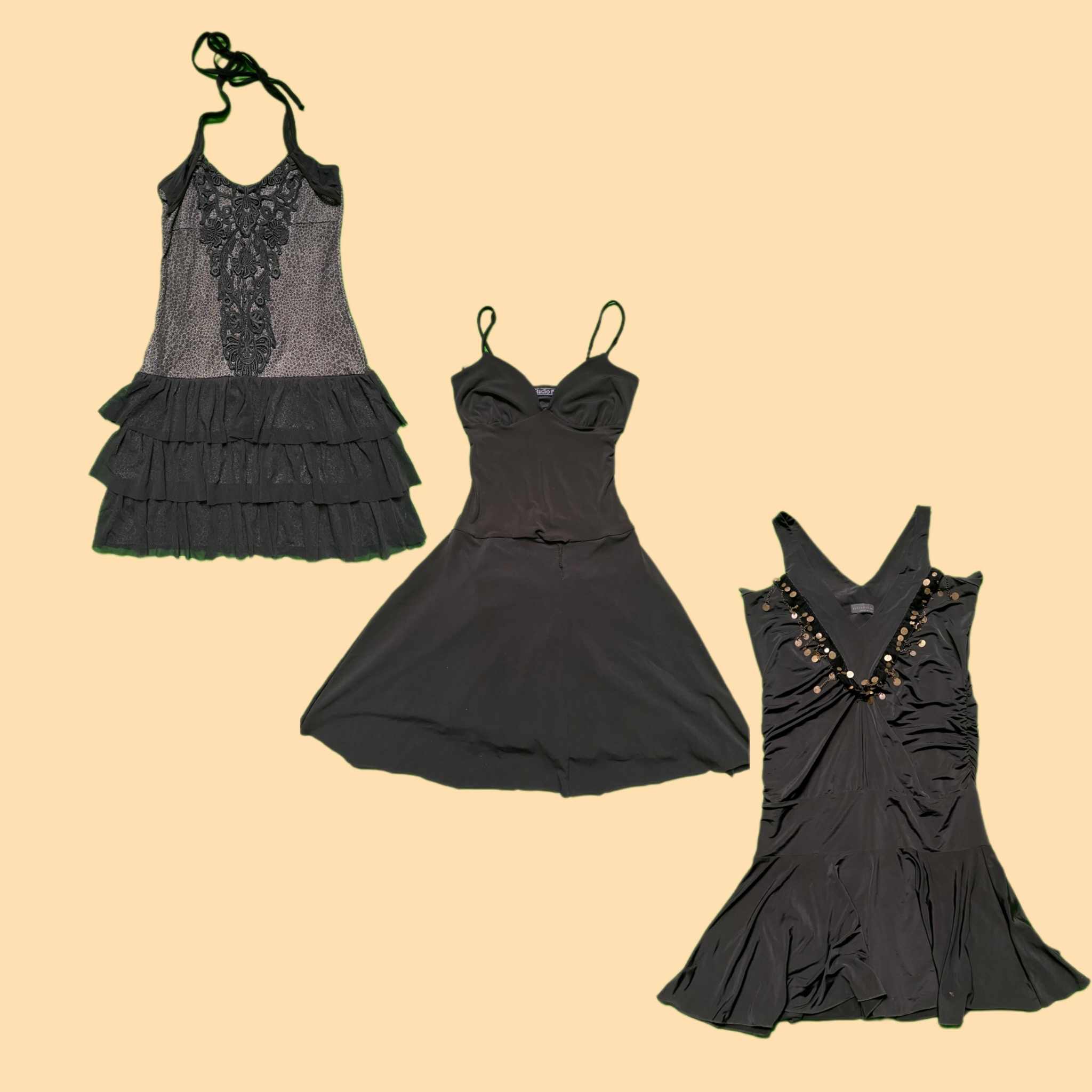Y2K Gothic Vibe MIDI Dress TY-010