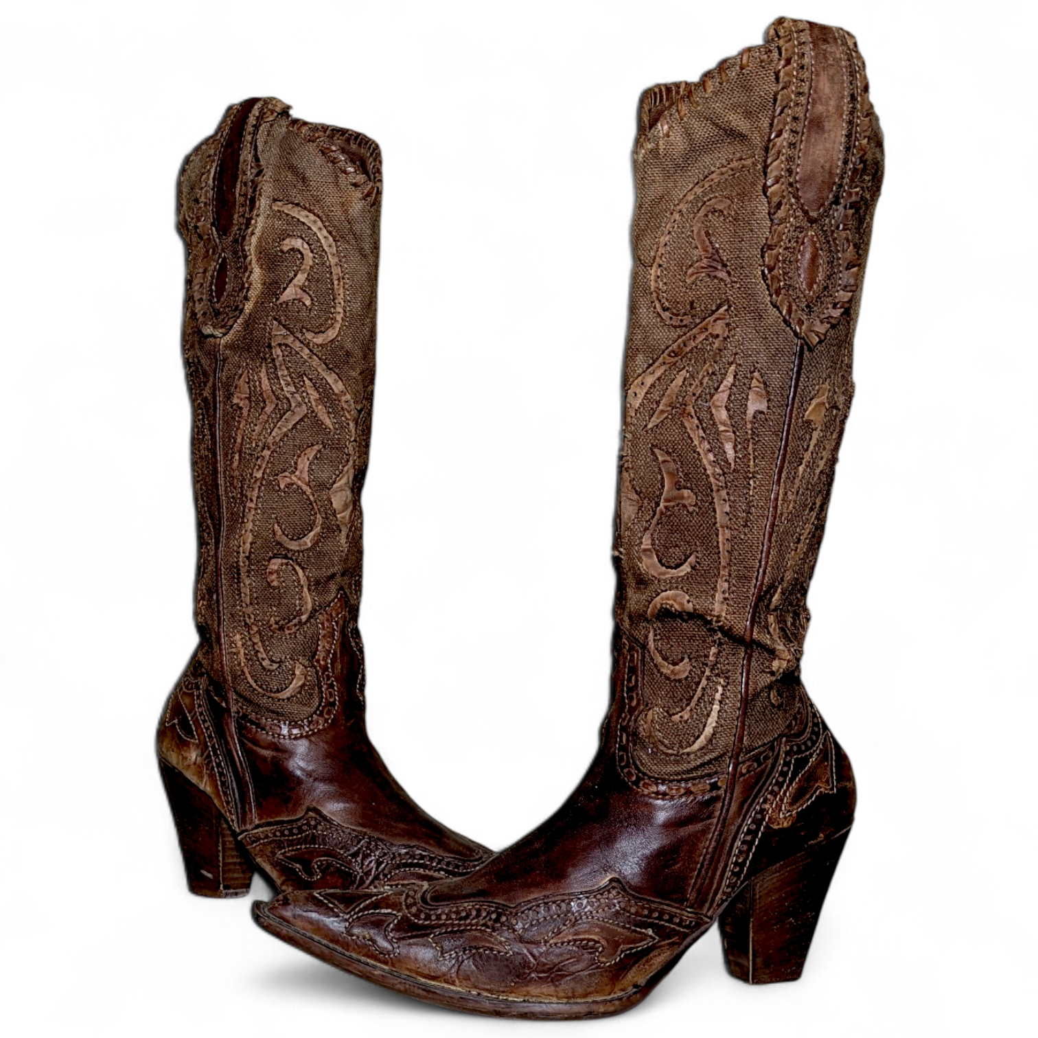 SA459 Vintage Women's High knee Tall Boots Collect..