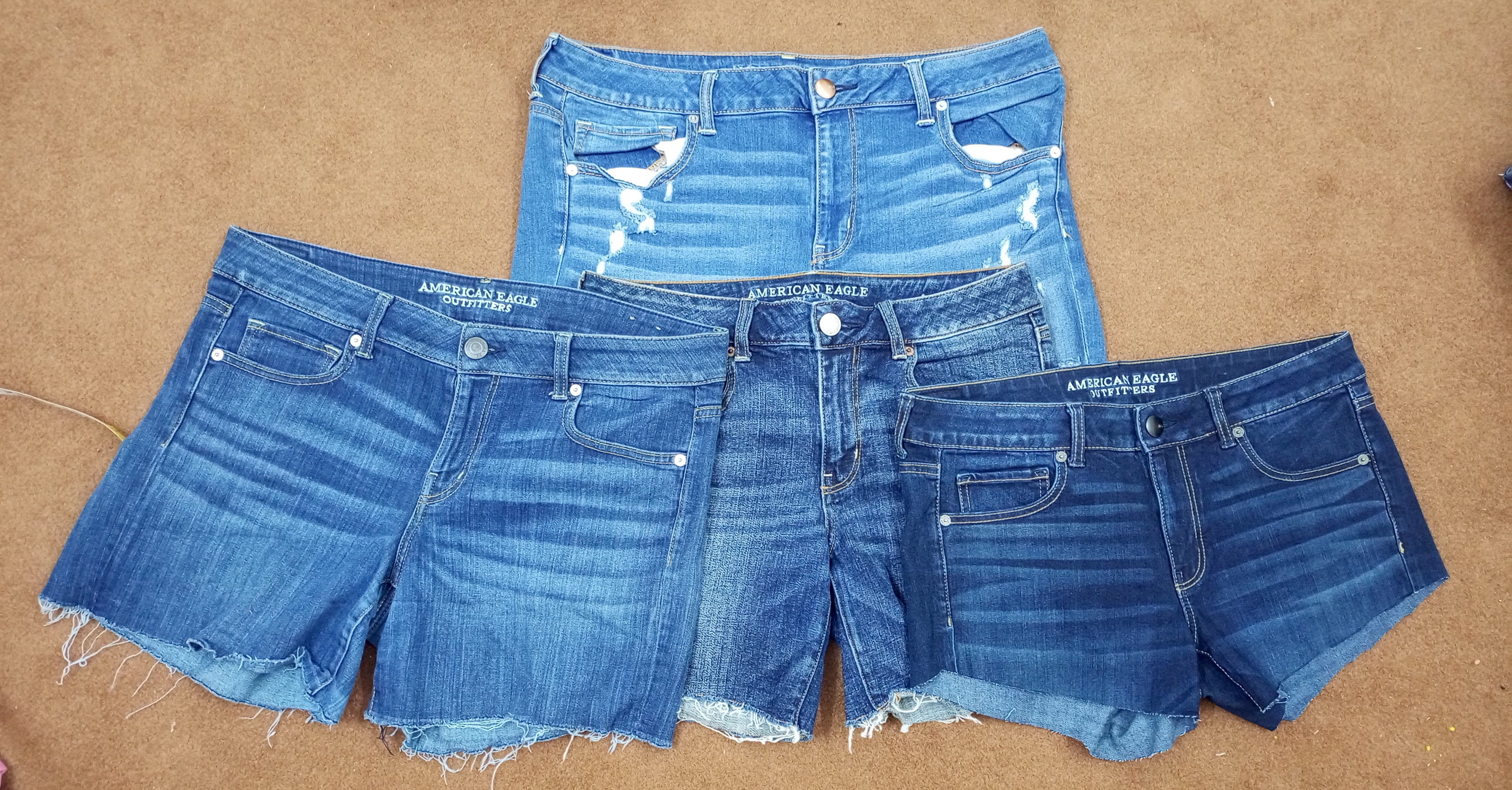 AE Women Mini Denim Shorts
