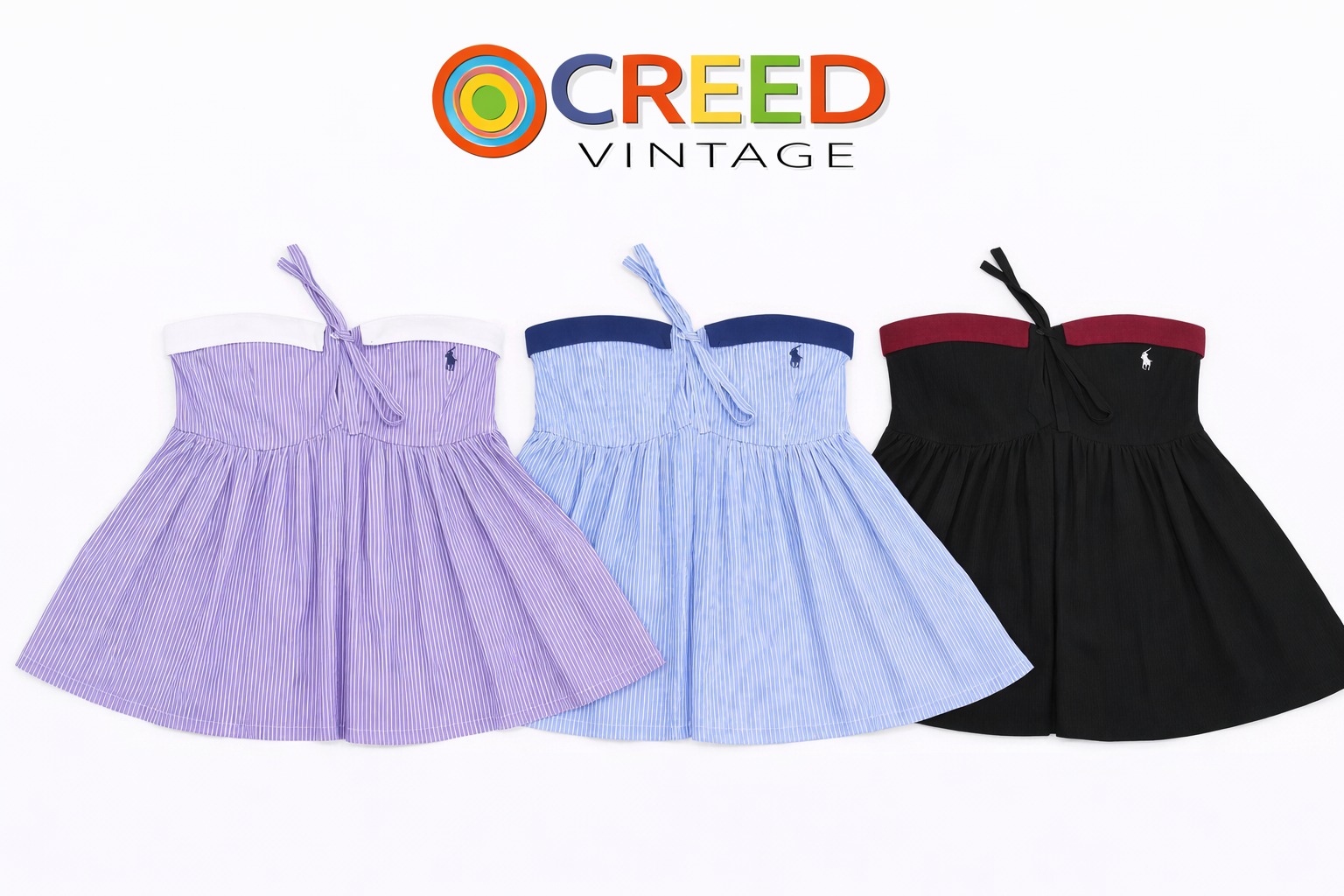 CR1410 Upcycled Strapless Peplum Top