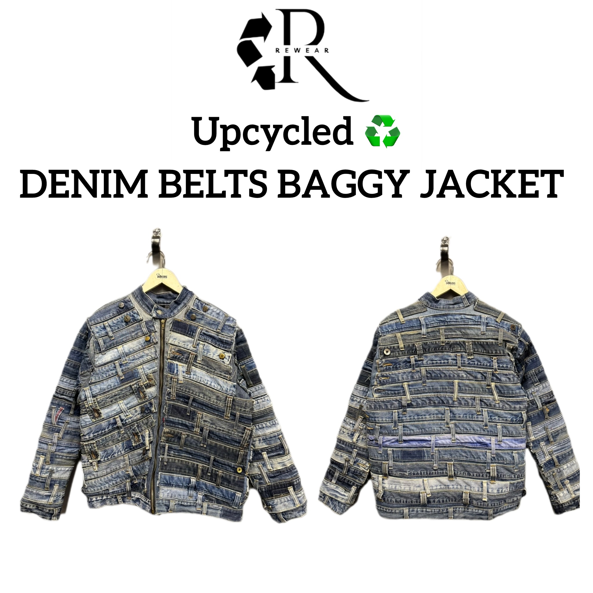 Upcycled Denim Belts Baggy Jackets (REP)