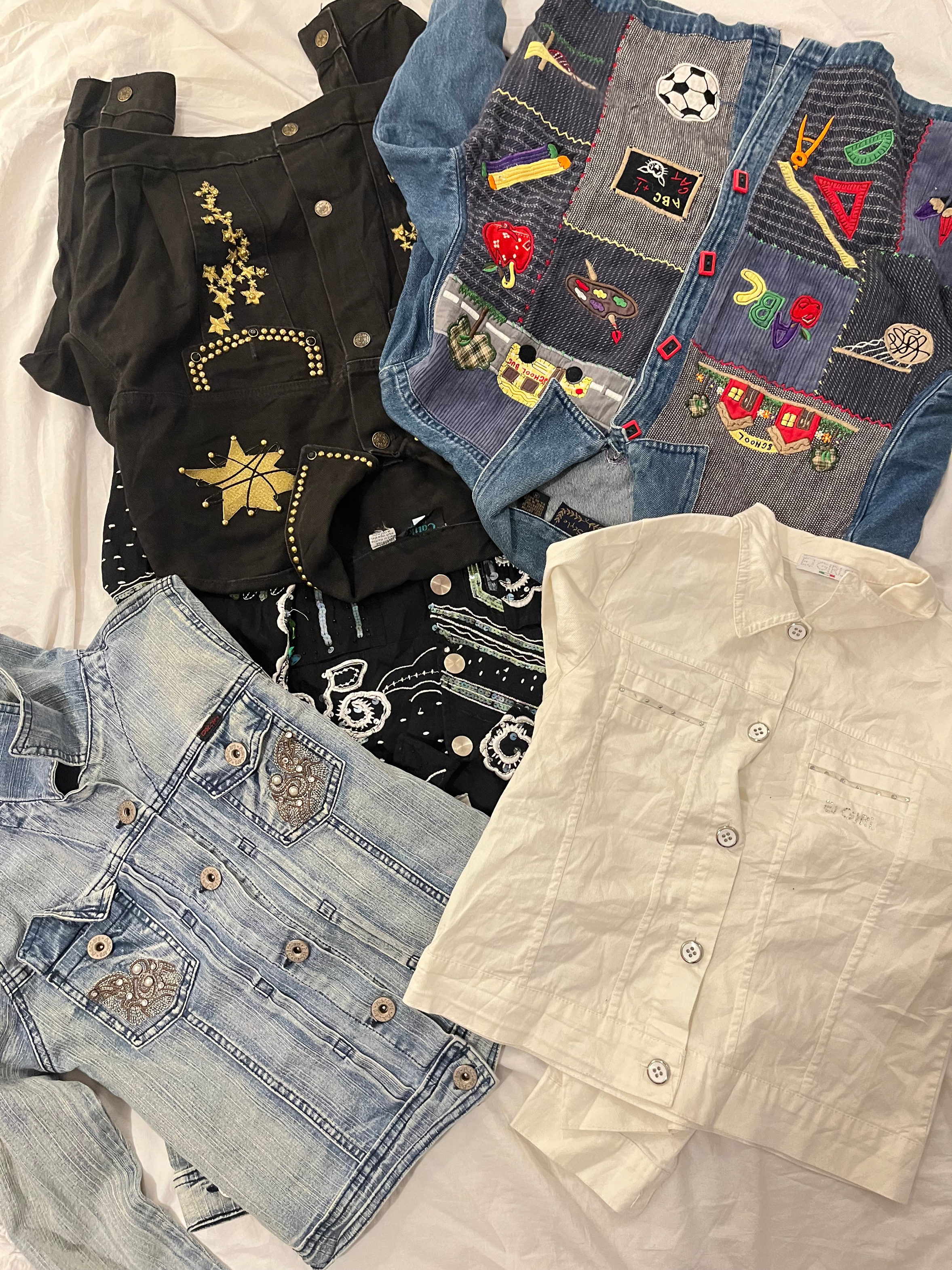 Women’s Y2K Jackets – Embellished, Embroidered & P..