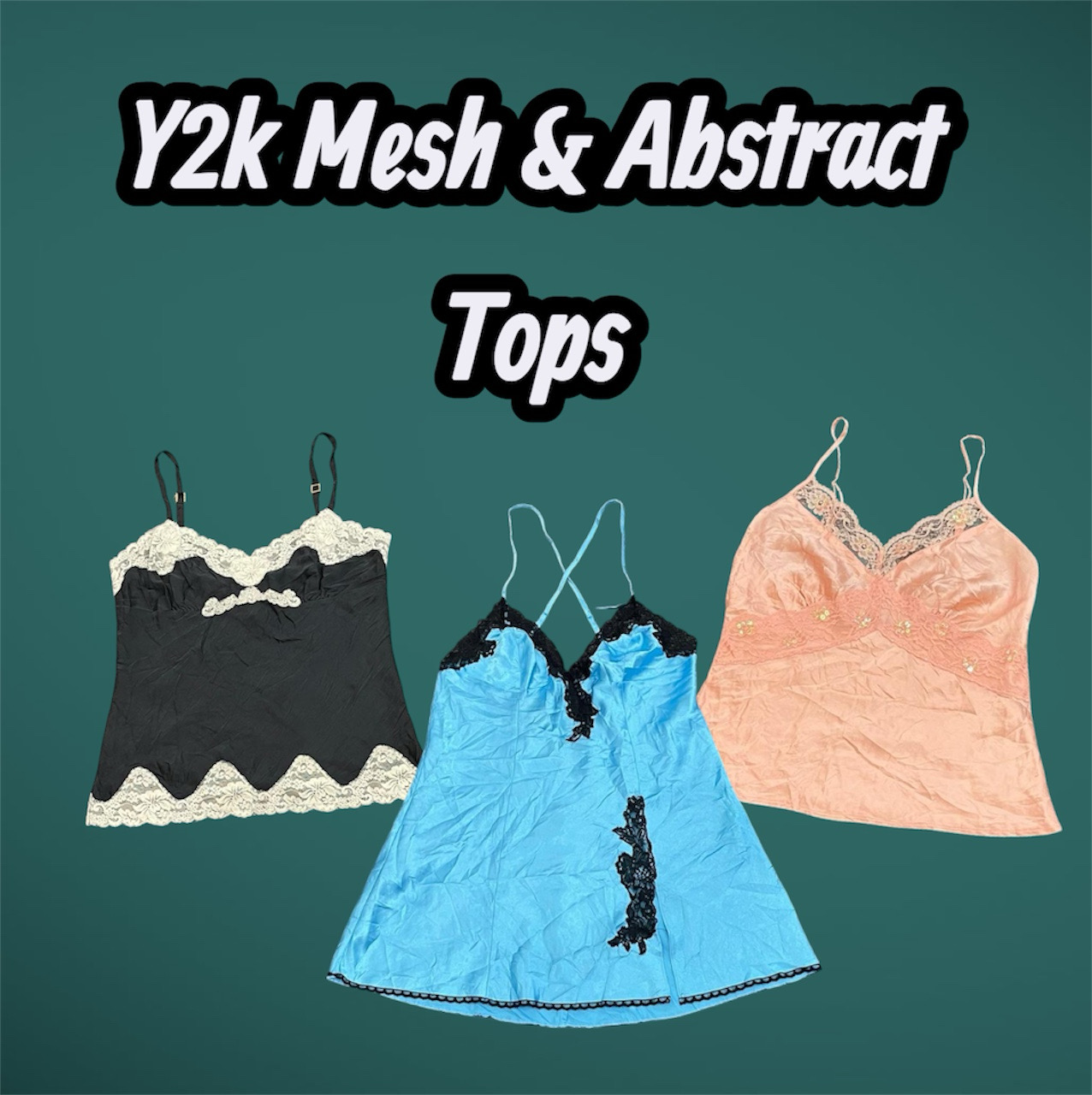 Y2K Mesh & Abstract Tops - (15/03)