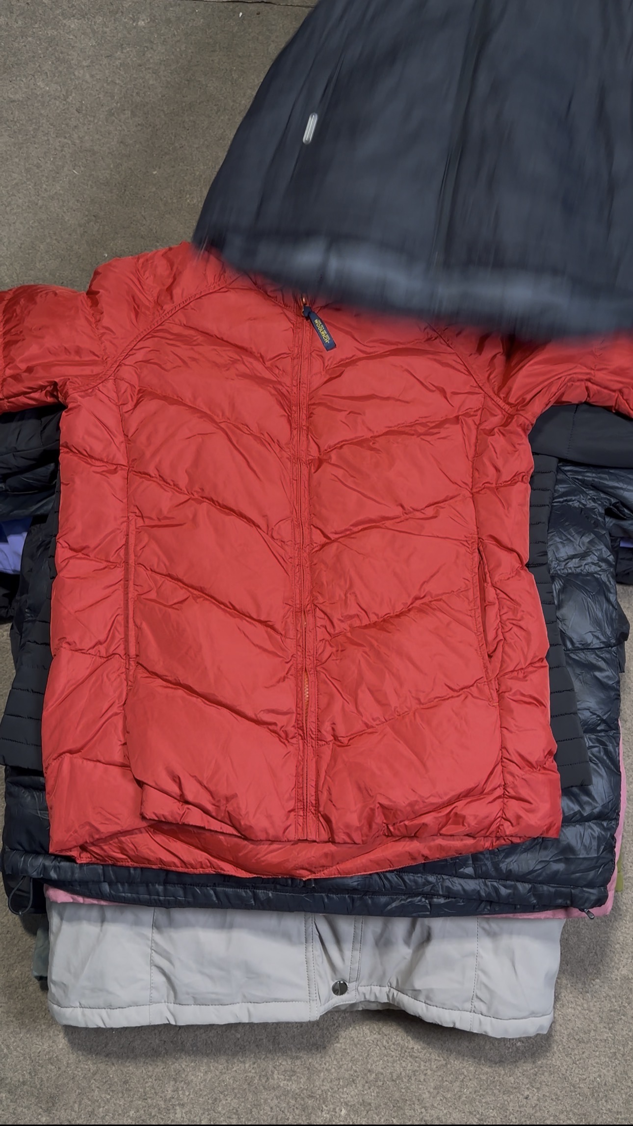 Mix branded puffer paded jacket