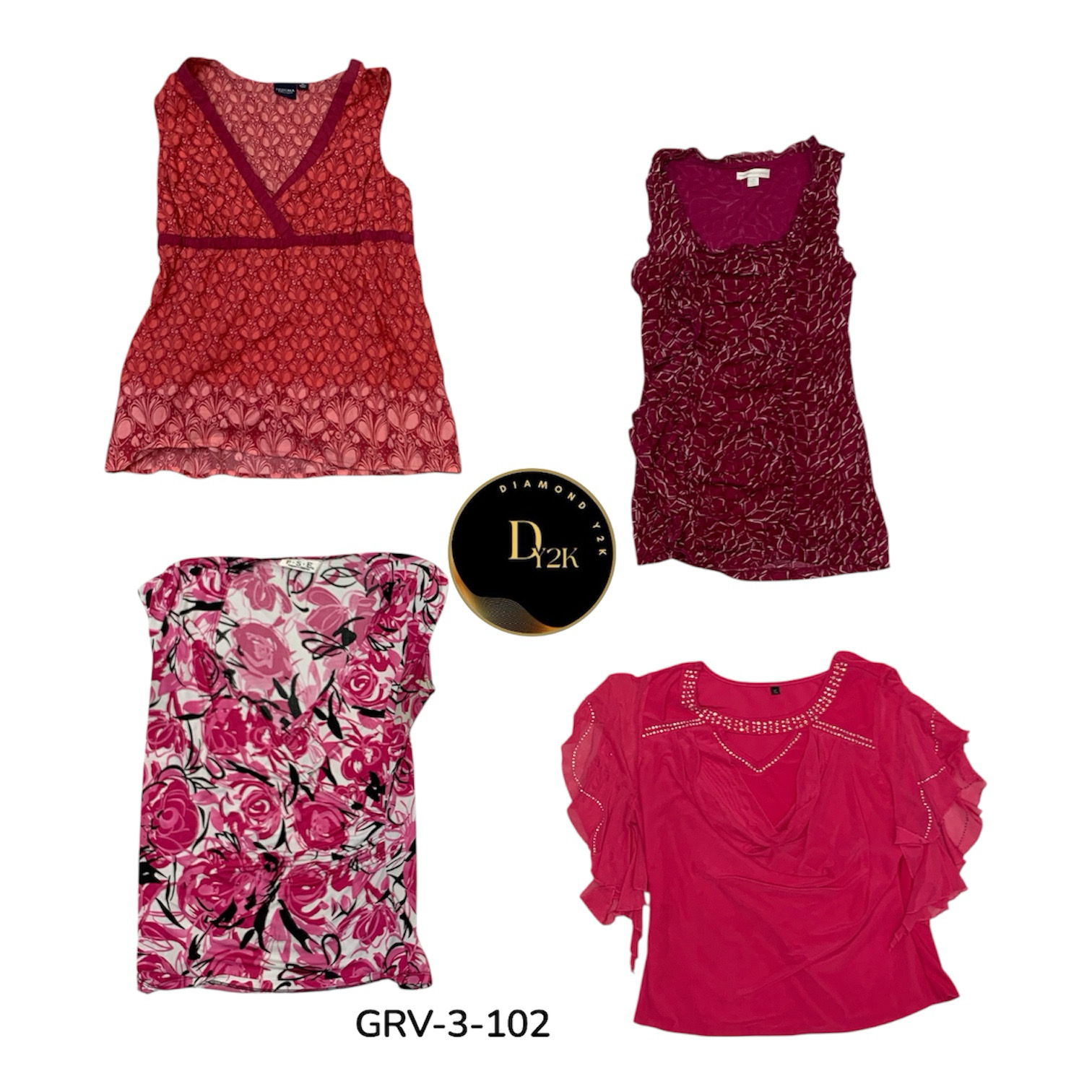 Early 2000s Short Sleeve Blouse – Authentic Y2K Fa..