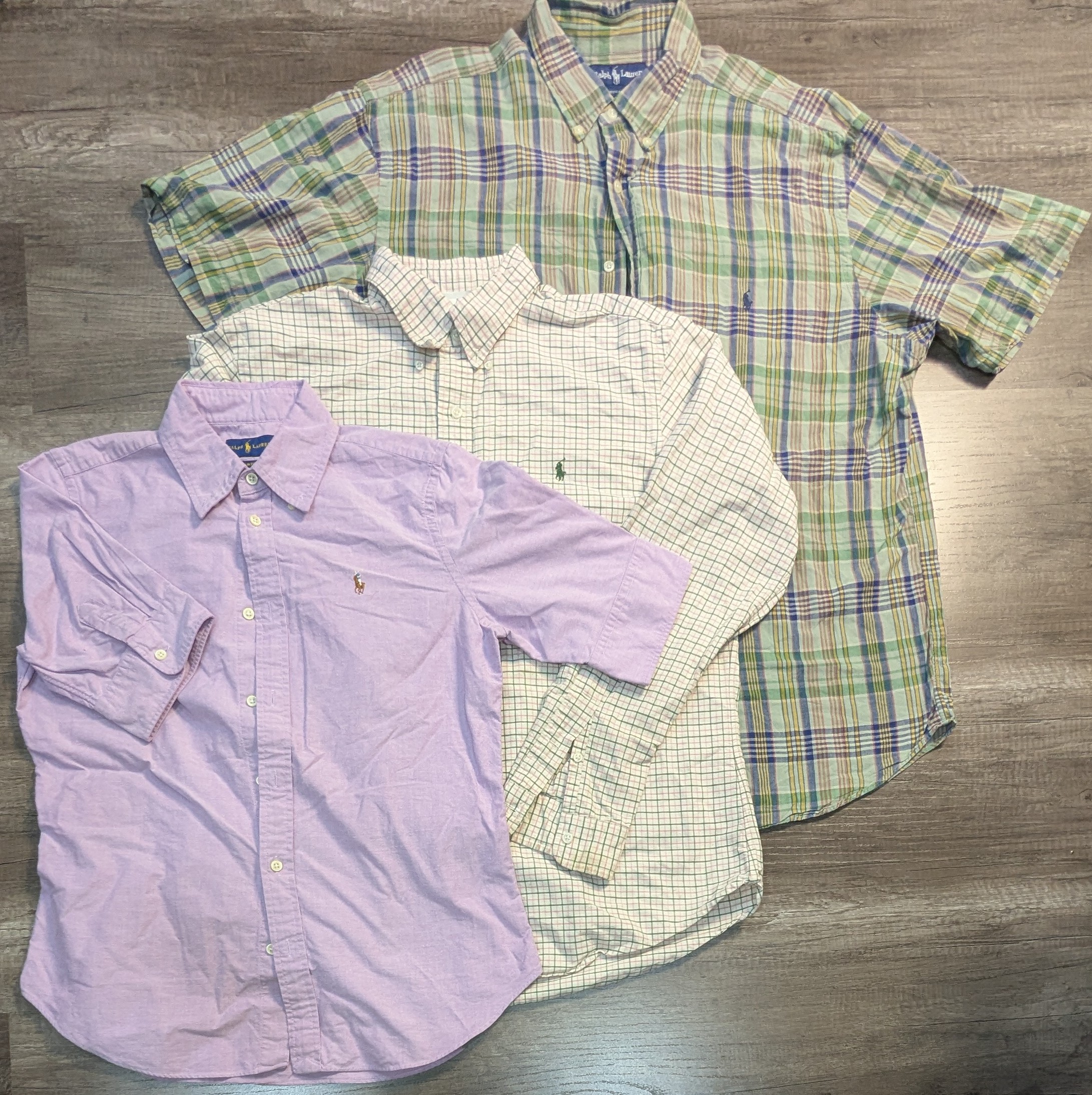 4425 - Ralph Lauren Camicia a Maniche Corte e Lung..