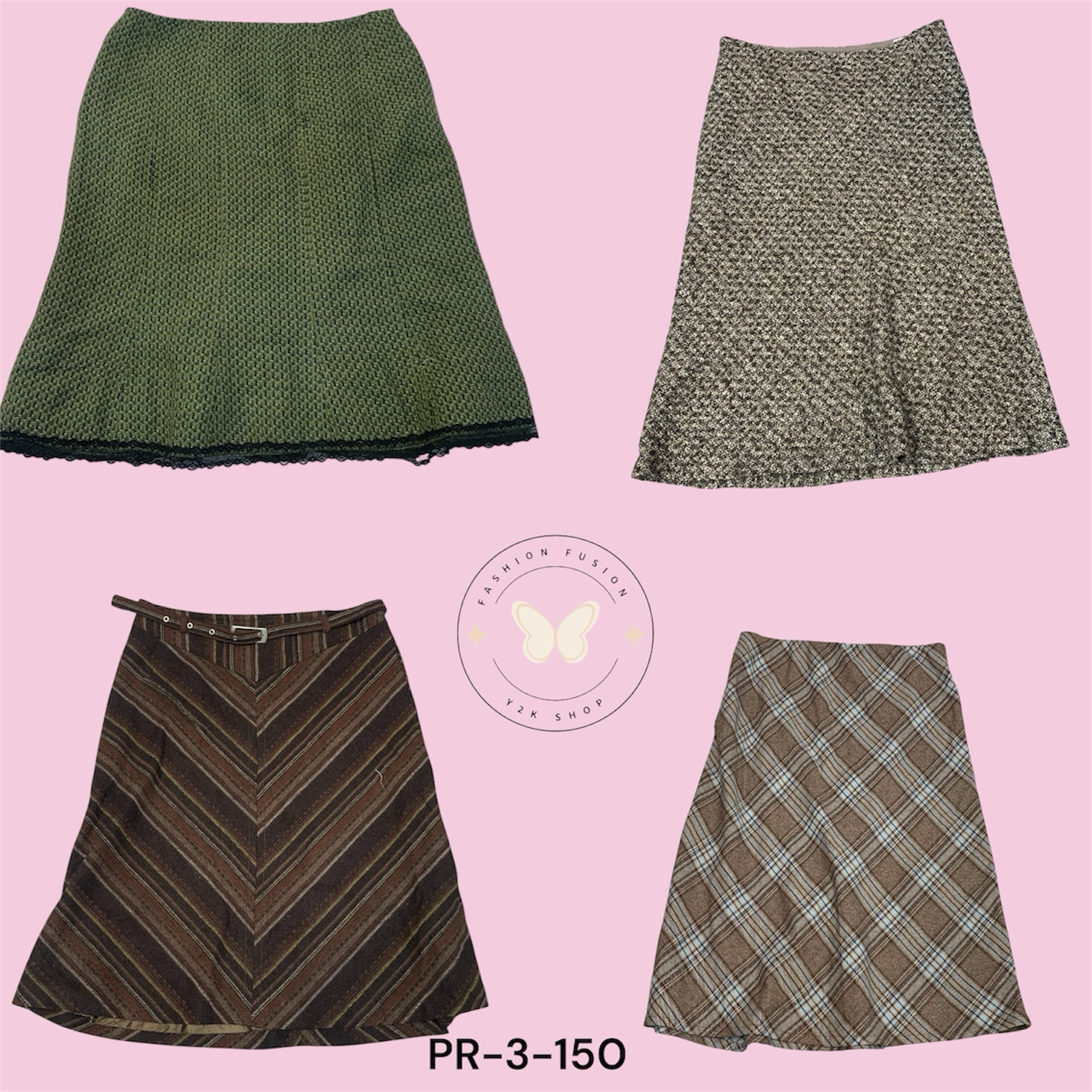 Women’s Premium Wool Skirt – Warm Winter A-Line Mi..