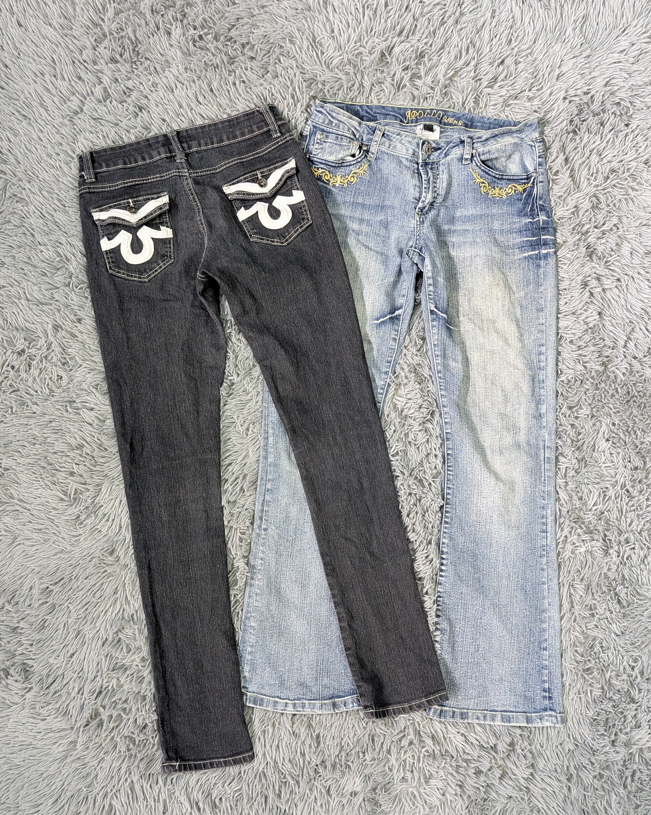 Y2K Festival Flare Jeans Bundle | Embroidered Denim Mix | Vintage 
