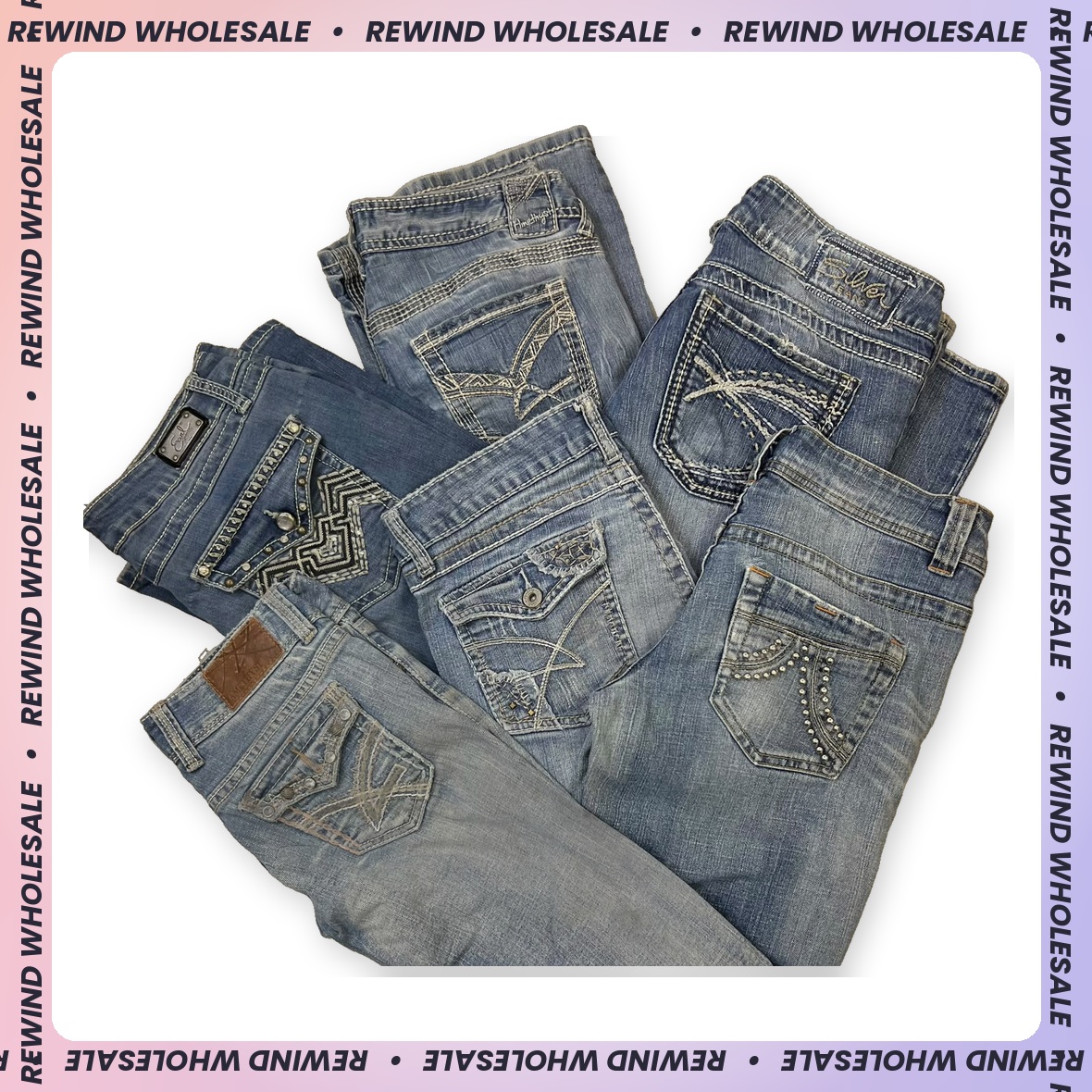 Y2K Bootcut and Flared Jeans | RW-01 | Vintage Wholesale