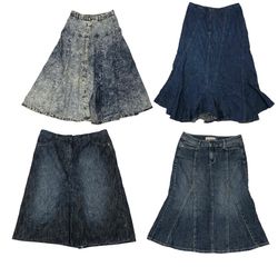 Jupe maxi en denim Y2K à 5 $