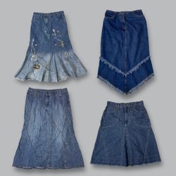 $6 Y2K Denim Dream : Collection de jupes mixte