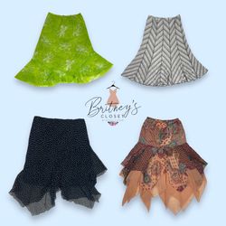 Y2K Mix Poly Skirt- 8 Pieces