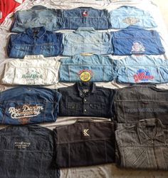 Denim hip hop jacket 27 pieces