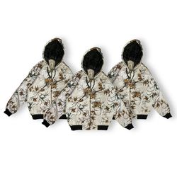 Veste style camouflage Carhartt retravaillée