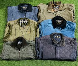 Barbour nylon and harrington jackets 11 pcs