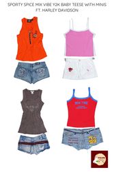 Sporty spice mix vibe y2k baby tees with minis ft...