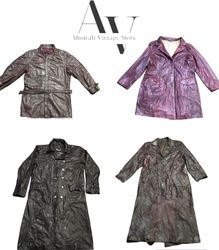 Y2k leather trenchcoats 10 pcs