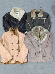 #177 Ladies Y2K Shearling Coats -9