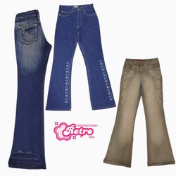 Y2K Fairycore Flare Jeans