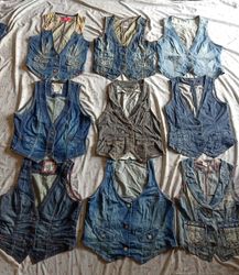 Gilets en denim 25 pièces