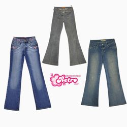 Y2K Grunge Flare Jeans