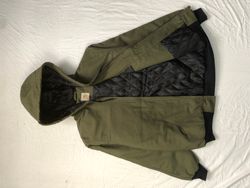 Vintage Carhartt Rework Style Olivgrüne Hoodies Al..