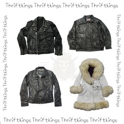 Y2K Leather coat + jacket + fringe