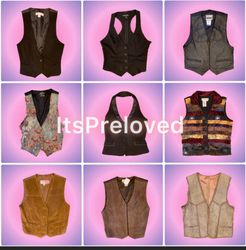 Rare Price 9$: Retro y2k mix waistcoats(RX-767)