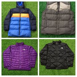 90's clueless style The North Face puffers