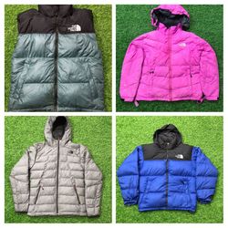 The north face puffers