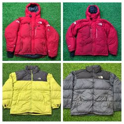 The North Face puffers Grade C