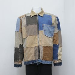 CR2193 Überarbeitete Patchwork-Jacke