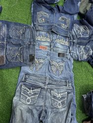 Jeans Y2k avec broderie 10 pièces