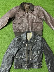 Antique leather jackets 17 psc