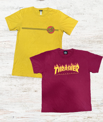 Thrasher and Santa Cruz Skateboarding T Shirts- 8p..