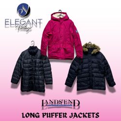 Land'sEnd Long Puffer Jackets - 13 pieces