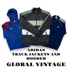 Adidas Trackjacken und Hoodies - 8 Teile