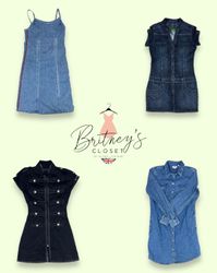 Y2K Denim Dresses - 11 Pieces