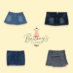 Y2K Denim Mini Skirts - 10 Pieces