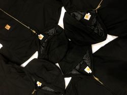 Vintage Carhartt Rework Style Black Hoodies All Si..