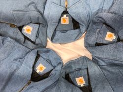 Vintage Carhartt Rework Style Denim Detroit Jacken..