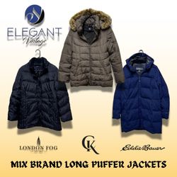 Mix Branded Long Puffer Jackets - 10 pieces