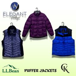 Calvin Klein & L.L.Bean Puffer Jackets - 08 pieces