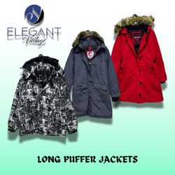 Long Puffer Jackets - 30 Pieces