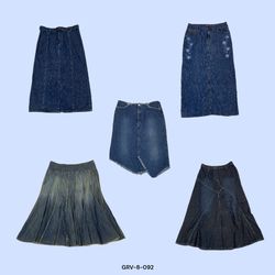 Long & lovely Y2k Denim skirt-iconic style (GRV-8-..