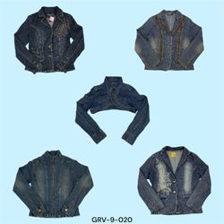 Marken y2k Retro Jeansjacke (GRV-9-020)