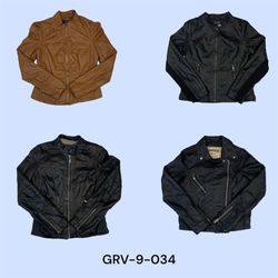 Ivonic Y2k leather jacket for women revival retro ..